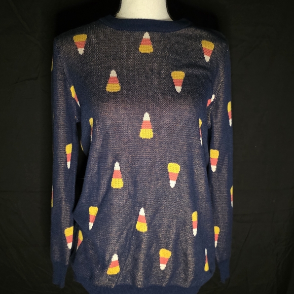 NWOT NAVY BLUE ModCloth Fall Sweater - Picture 2 of 6